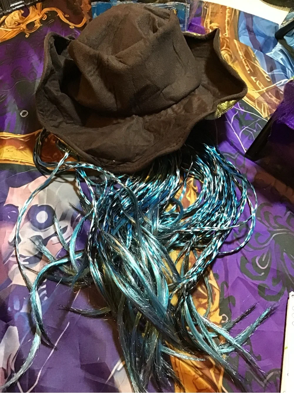 Disney descendants 2 UMA hat with braids one size child
